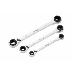Blue Spot Tools 3PCE 4 in 1 Ratchet Ring Spanner Set ( 8-19mm)