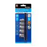 Blue Spot Tools 5pc 3/8" Metric & SAE Spiral Bolt Extractor Set (11–16mm, 3/8–5/8) | Damaged Bolt Removal - 01613