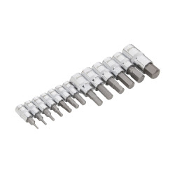 Blue Spot Tools 13PCE 1/4". 3/8", 1/2" Hex Bit Set 9 (H2-H14)