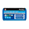Blue Spot Tools 13pc 1/4", 3/8" & 1/2" Hex Bit Set (H2–H14) | Chrome Vanadium Bit Kit - 01492