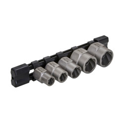 Blue Spot Tools 5pc 3/8" Spiral Bolt Extractor Set (8–19mm & 5/16–3/4) | Damaged Bolt Removal - 01615