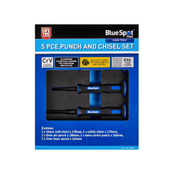 Blue Spot Tools 5 PCE Punch and Chisel Set in EVA Foam