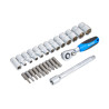 Blue Spot 01493 25pc 1/4" Drive Socket & Bit Set | Ratchet & Extensions