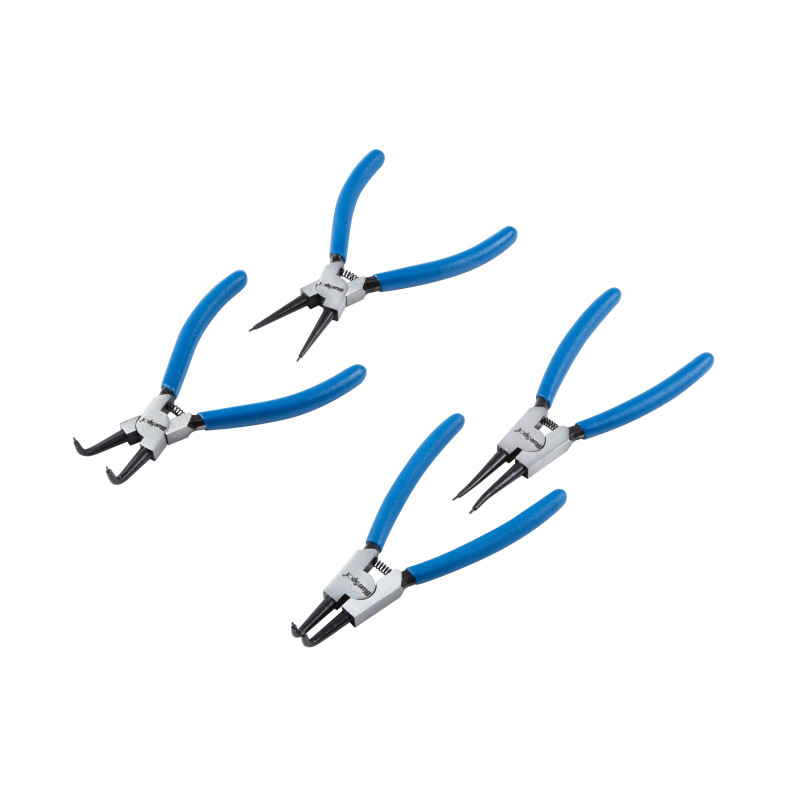 Blue Spot Tools 4pc Circlip Plier Set in Wallet | Internal & External Circlip Tools - 08702