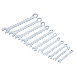 Blue Spot Tools 11pc Chrome Vanadium Combination Spanner Set | Metric Spanner Kit - 04111