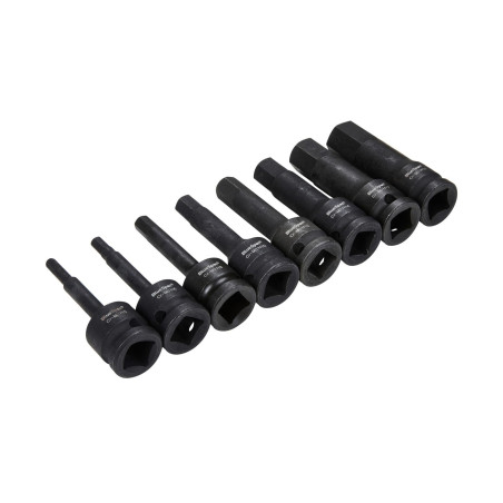 Blue Spot 01508 8pc 1/2" Impact Hex Socket Set | H5–H19 Cr‑M