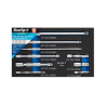 Blue Spot Tools 9pc Mixed Extension Bar Set | 1/4", 3/8" & 1/2" Chrome Vanadium Extensions - 02085