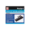 Blue Spot Tools 6pc 1/2" Spline Socket Set (M14–M18) | Heavy‑Duty Spline Sockets - 01532