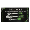 DSD Tools DS1373 3pc Flexi Head Ratchet Set | 1/4, 3/8, 1/2 Drive