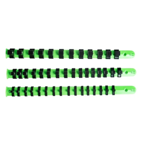 DSD Tools Socket Rails Set | 3pc 44‑Clip Storage System