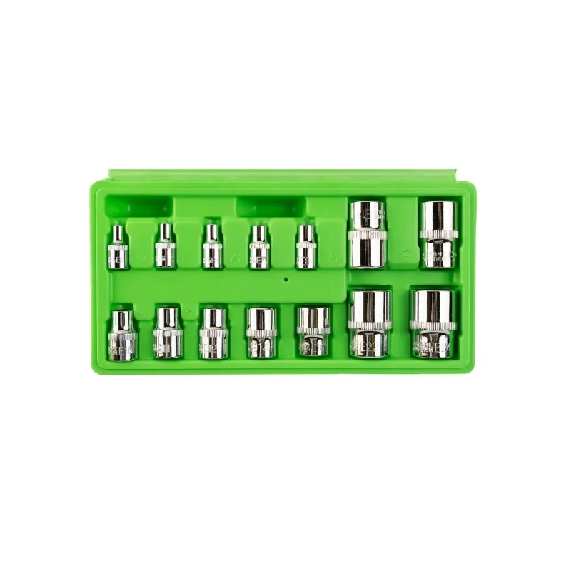 DSD Tools DS1312 14pc E‑Star Socket Set | 1/4, 3/8, 1/2 Drive