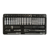 DSD Tools DS1337 43pc 1/4" Drive Metric & AF Socket Set