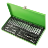 DSD 43 PC 1/4" Drive Metric and AF Socket Set - DS 1337