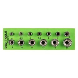 DSD 13 PC 1/4 Drive Shallow Sockets 4-14mm - DS1319