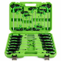 DSD Tools DS1005 26pc Screwdriver & T‑Handle Hex Ball Star Set