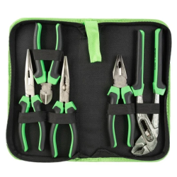 DSD Tools DS1260 5pc Pliers Set with Zip‑Up Pouch