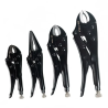 DS1266 4pc Locking Pliers Set | Curved, Long Nose & Straight Jaw