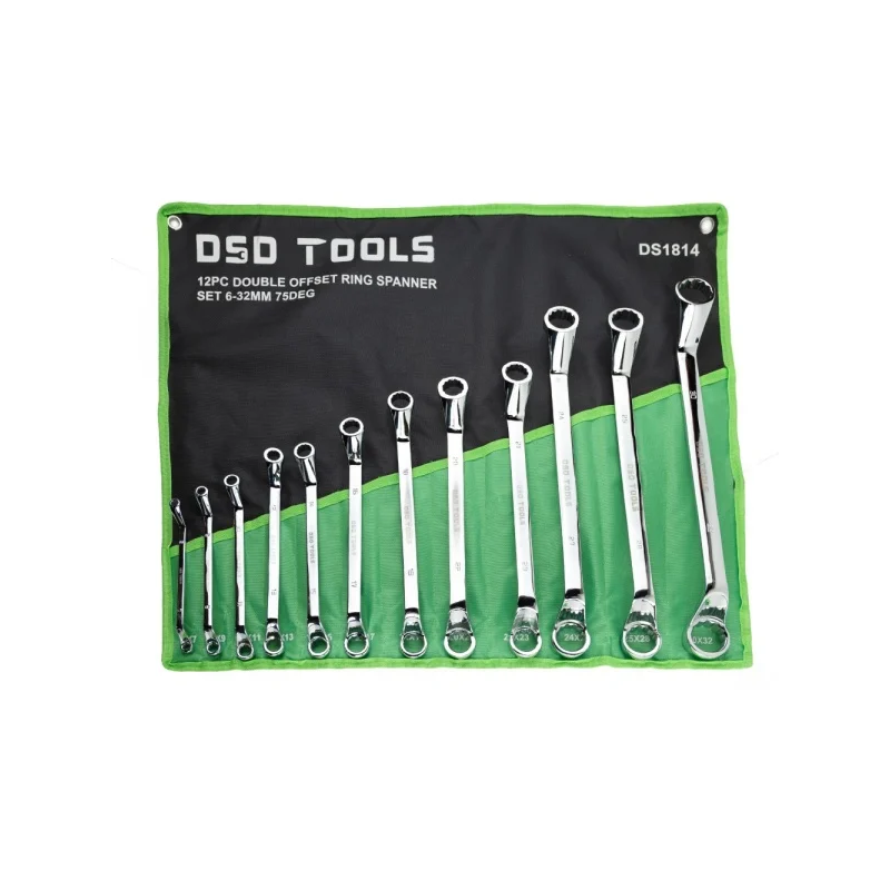 DSD Tools DS1814 12pc Double Offset Ring Spanner Set – 6–32mm