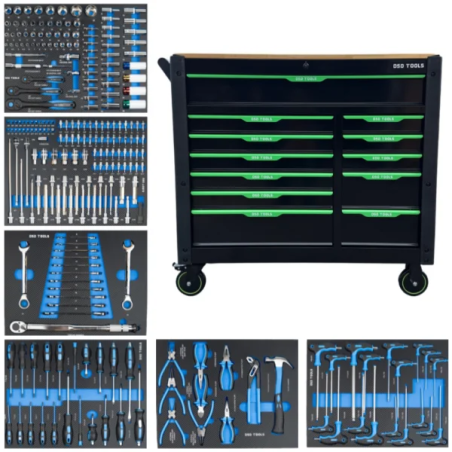 DSD Tools 12‑Drawer Roller Tool Chest Cabinet with Tools | DS1830