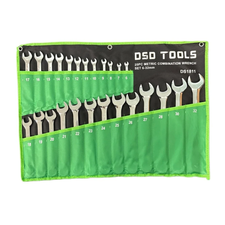 DSD Tools 25pc Metric Combination Wrench Set 6–32mm | DS1811
